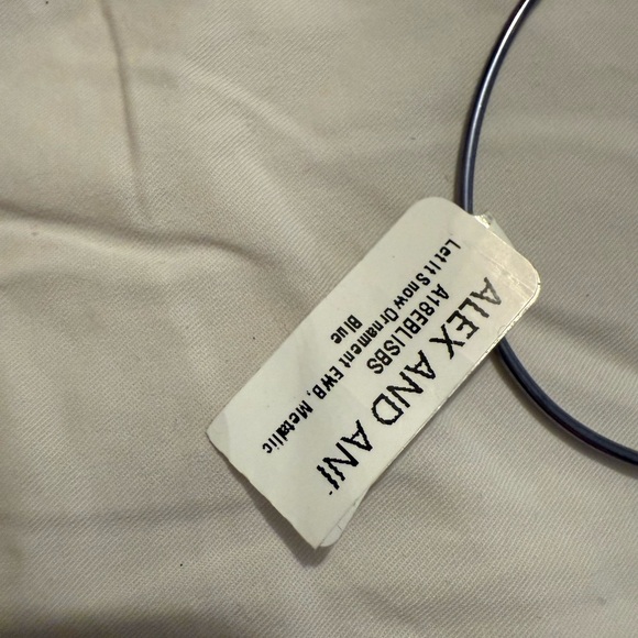 Silver 'Let It Snow' Ornament Bangle - Picture 2 of 3